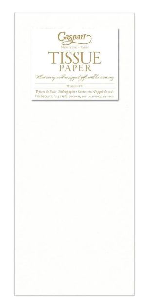 Solid Tissue Paper in White - 8 Sheets Included