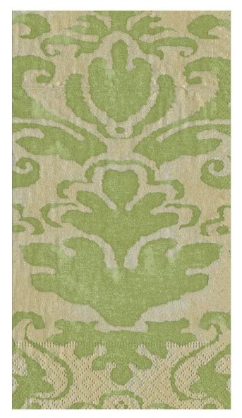 Palazzo Paper Guest Towel Napkins in Moss Green - 15 Per Package