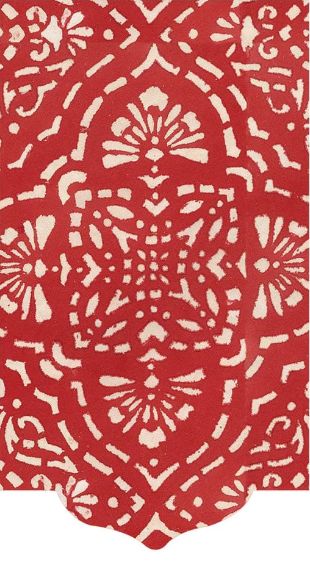 Annika Die-Cut Paper Linen Guest Towel Napkins in Red - 12 Per Package