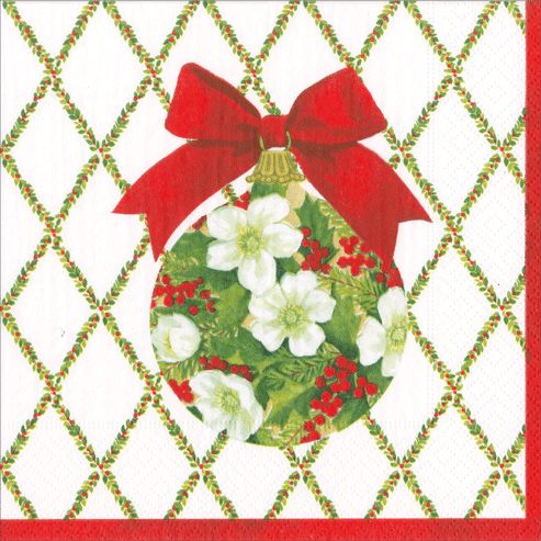 Ornament and Trellis Paper Cocktail Napkins - 20 Per Package
