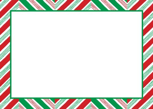 Candy Cane Stripes Self-Adhesive Labels - 12 Per Package
