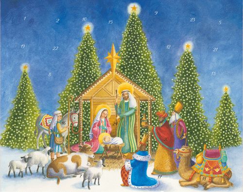 Nativity Advent Calendar - 1 Each