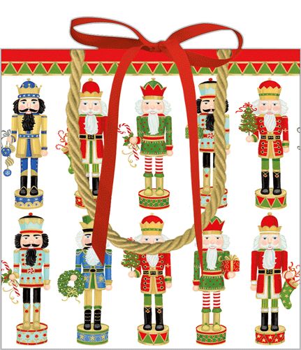 Nutcracker Parade Small Square Gift Bag