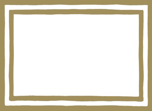 Stripe Border-Gold Self-Adhesive Labels - 12 Per Package