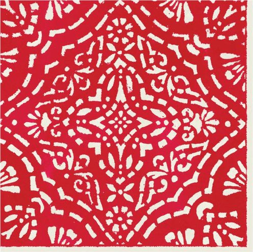 Annika Paper Luncheon Napkins in Red - 20 Per Package
