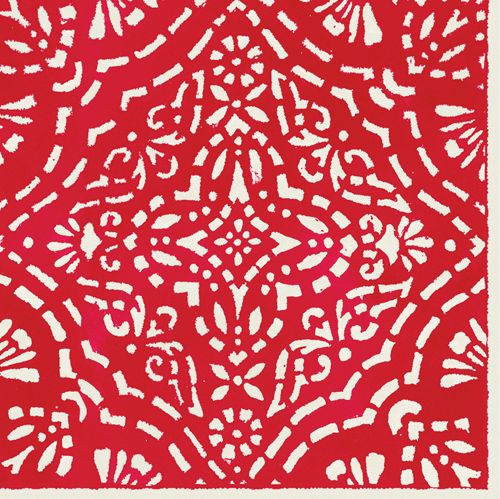 Annika Red Napkin Cocktail Paper Cocktail Napkins - 20 Per Package