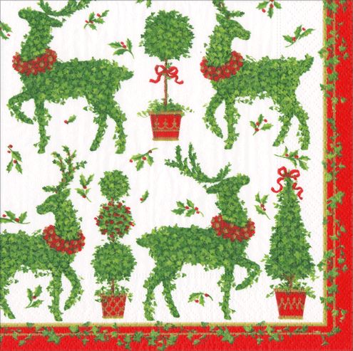 Animal Topiaries Paper Cocktail Napkins - 20 Per Package