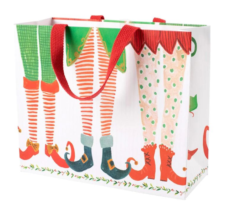 Elf Stockings Large Gift Bag - 1 Each