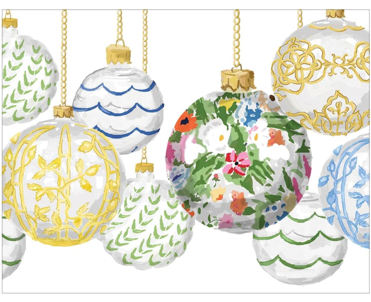 Savannah Ornaments  Christmas Card Box 16 Count