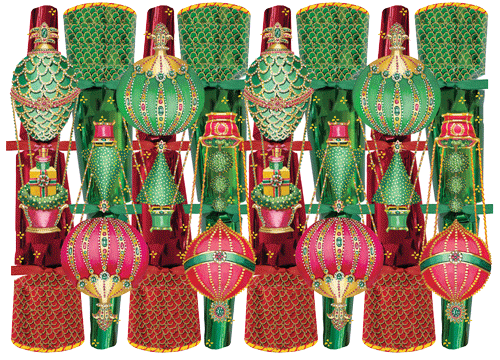 Christmas In The Air Luxury Cone Crackers - 6 Per Box 12"