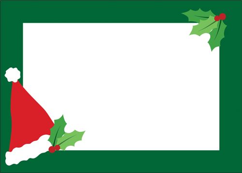 Santa Hat Toss Self-Adhesive Labels - 12 Per Package