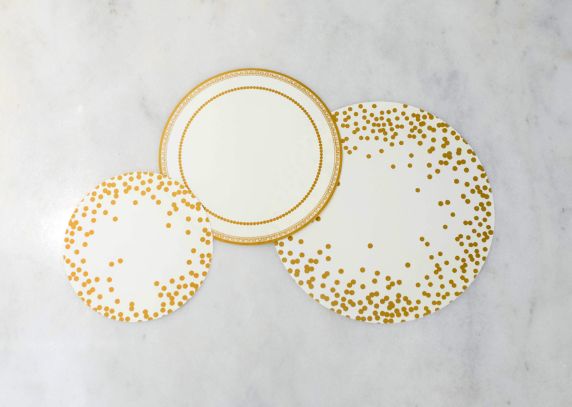 Gold Serving Papers - Pack of 18
