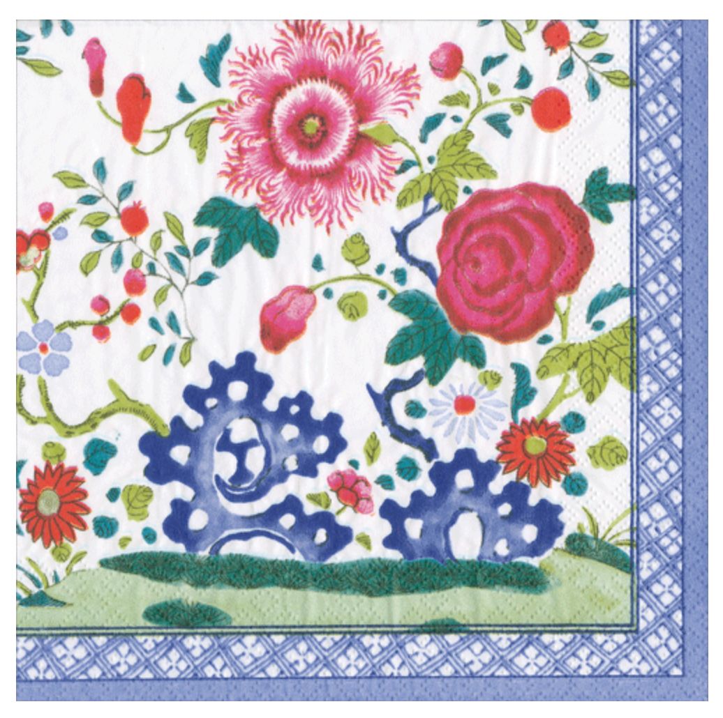 Floral Porcelain Napkin Cocktail - 	Metropolitan Museum Of Art