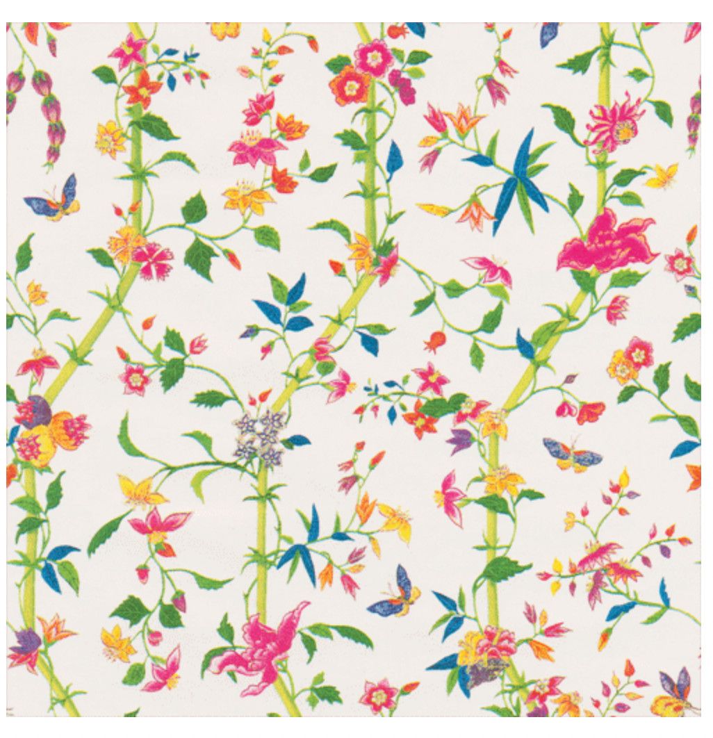 Sprigged Silk Pearl Roll Wrapping Paper - 30 Inch X 8ft