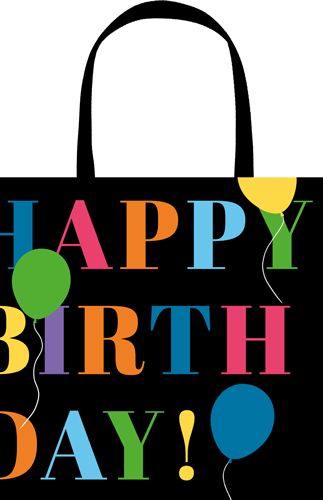 Birthday Surprise Gift Bag Small Square