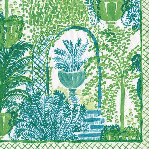 Garden Arbors Paper Cocktail Napkins - 20 Per Package