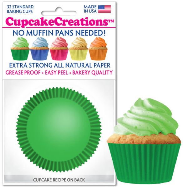 Green Baking Cups