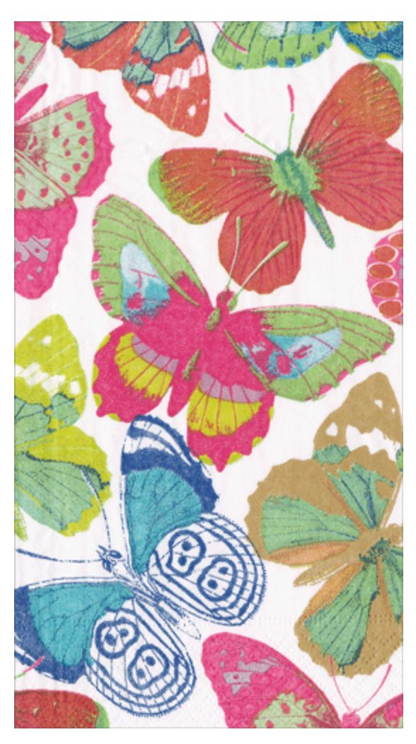 Butterflies Bright Guest Towel