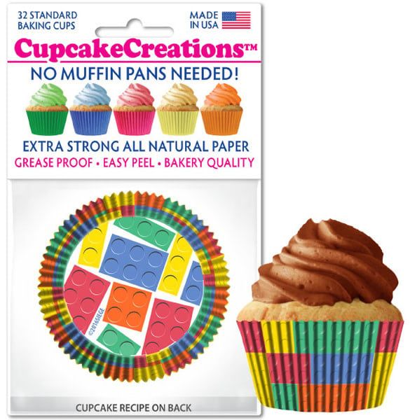 Building Blocks Baking Cups