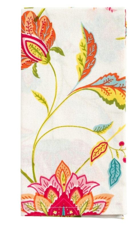 Passage to India Cloth Dinner Napkins in Ivory Multi - Set of 4