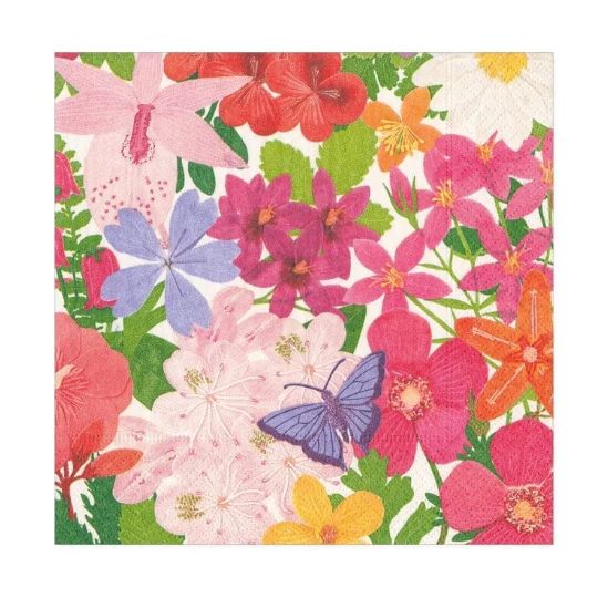 Halsted Floral Paper Cocktail Napkins - 20 Per Package