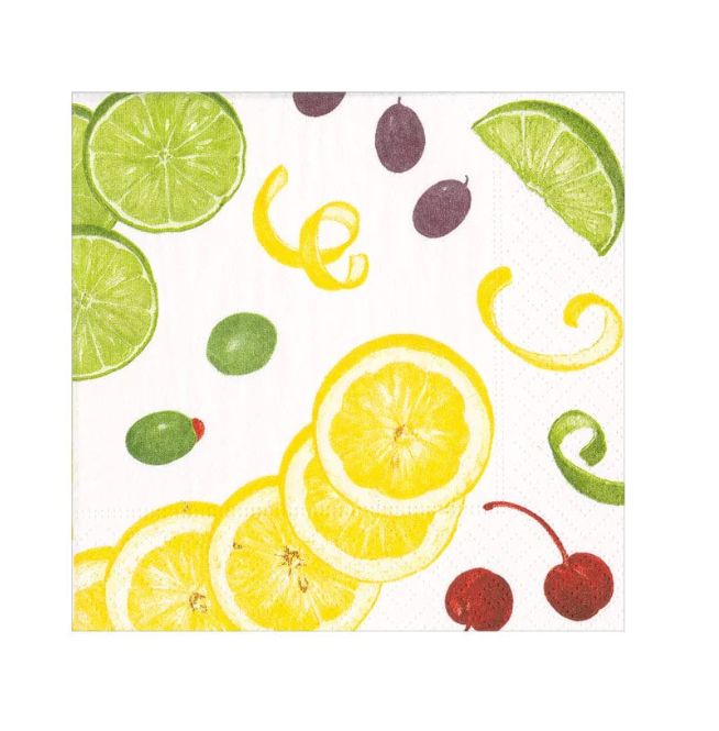 With An Extra Twist Paper Cocktail Napkins - 20 Per Pack