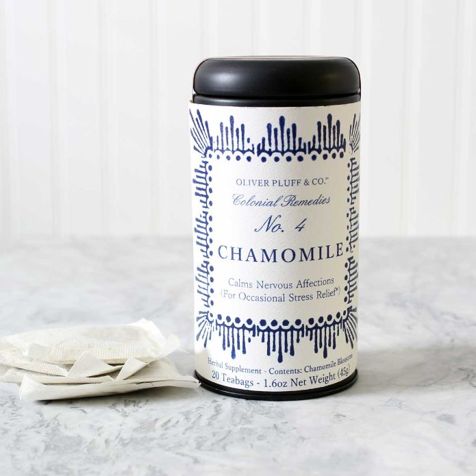 Colonial Remedies No. 4 Chamomile Tea - 20 Tea Bags in Signature Tin