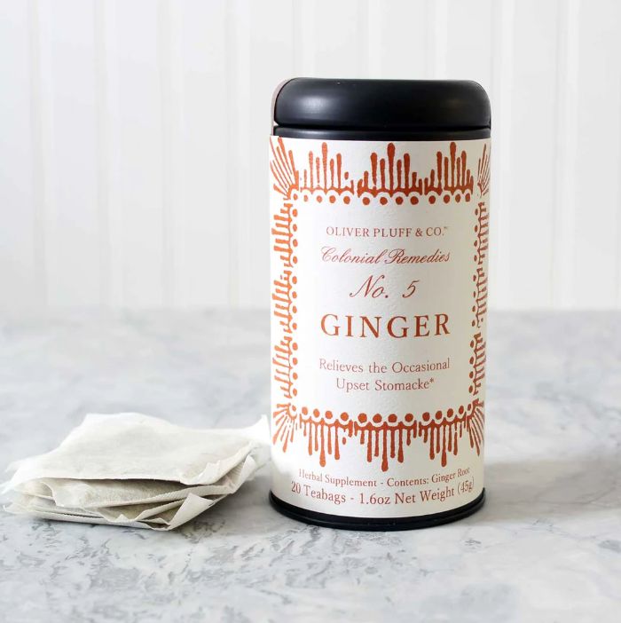 Colonial Remedies Ginger No 5 - 20 Tea Bags Per Tin
