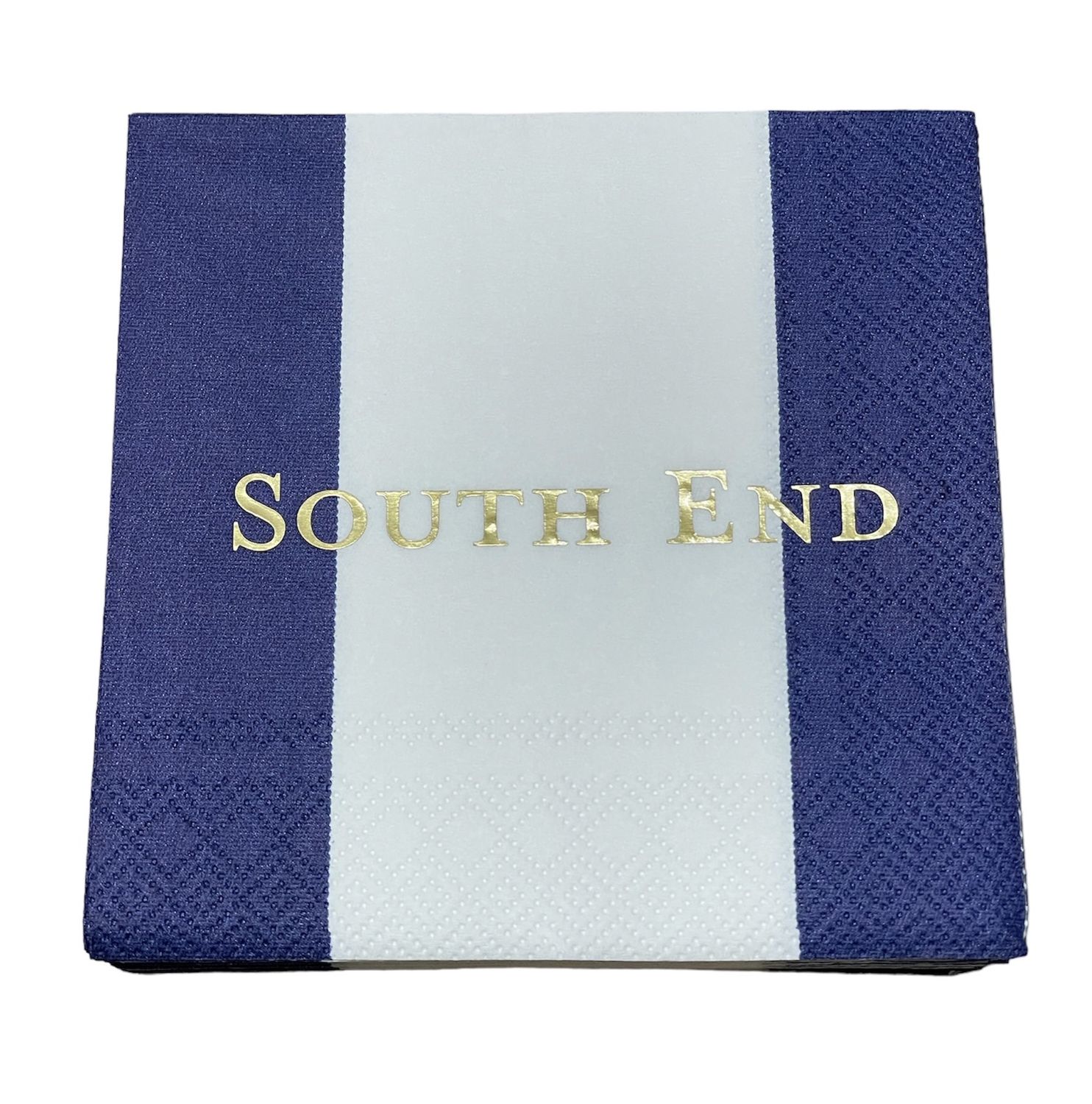 South End Cocktail Napkins with gold ink - 24 Per Package