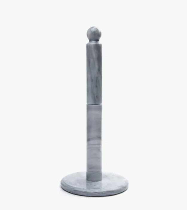 Gray Marble Paper Towel Holder