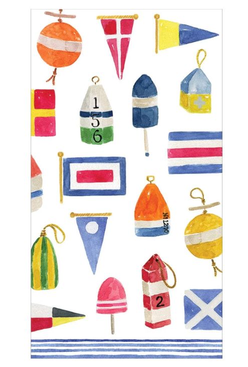 Nantucket Guest Towel Napkins - 15 Per Package