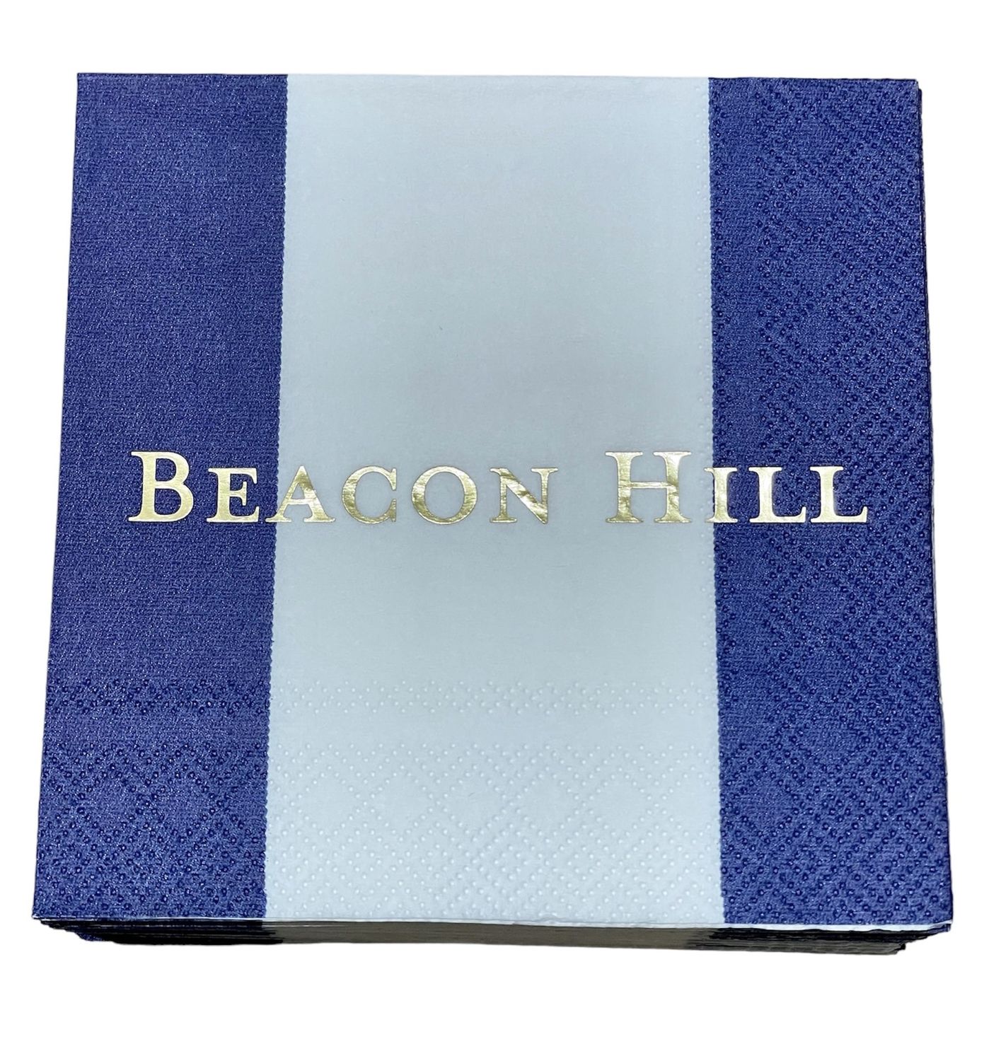 Beacon Hill Cocktail Napkins with gold ink - 24 Per Package
