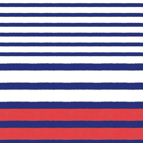 Breton Stripe Cocktail Napkins in Blue - 20 Per Package
