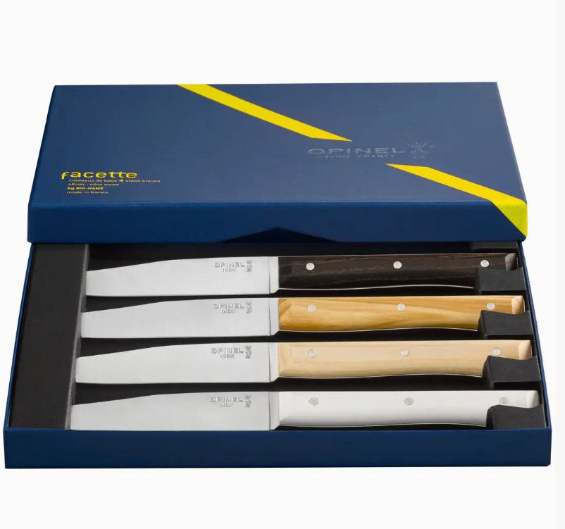 Set of 4 Facette Steak Knives ~ Mixed Handles
