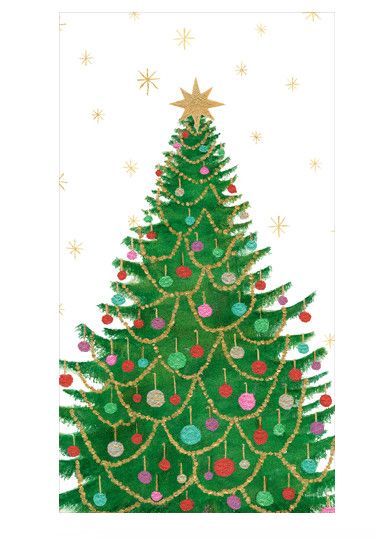 MERRY AND BRIGHT - GUEST TOWEL