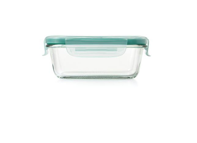 1.6 Cup Smart Seal Glass Rectangle Container