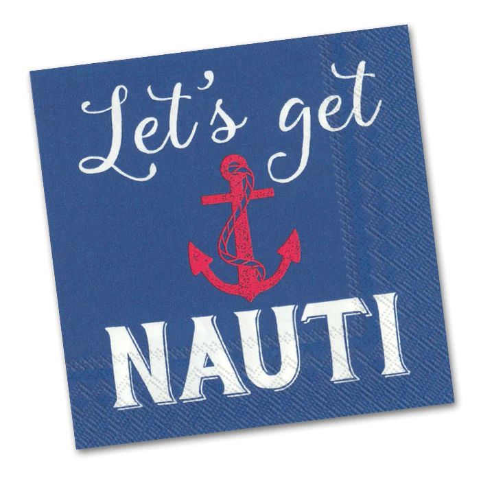 Paper Cocktail Napkins Pack of 20 Lets Get Nauti