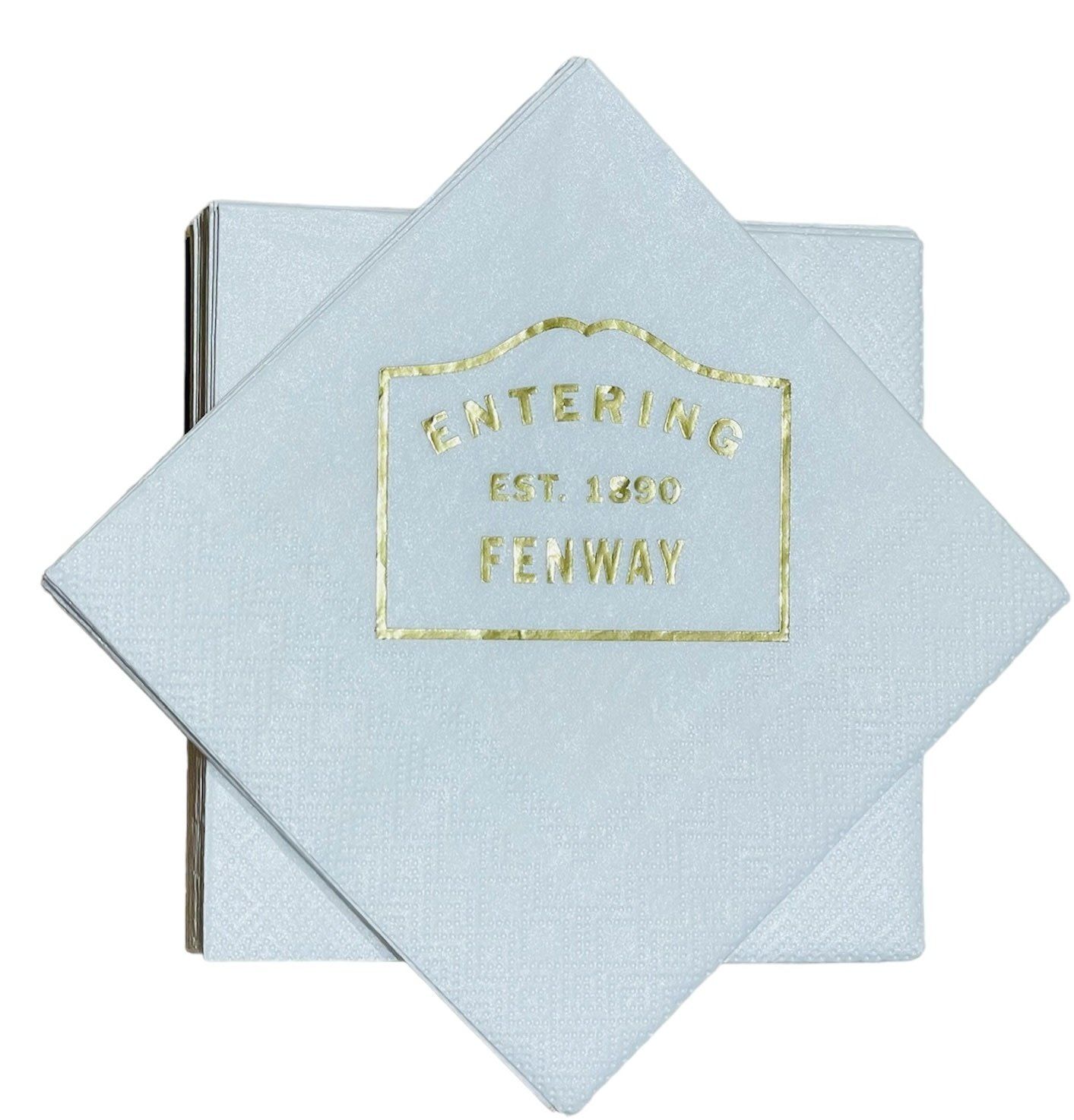 Entering Est 1890 Fenway Cocktail Napkins - 24 Per Package