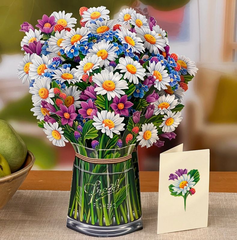 Field of Daisies  Pop-Up Greeting Card