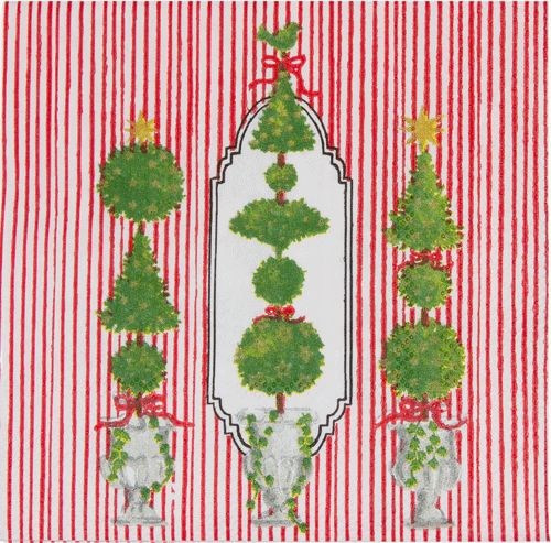 Eloise Red Cocktail Napkins - 20 Per Package