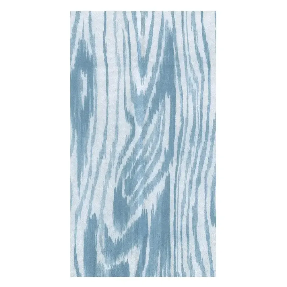 Woodgrain Stone Blue Guest Towel - 15 Per Package