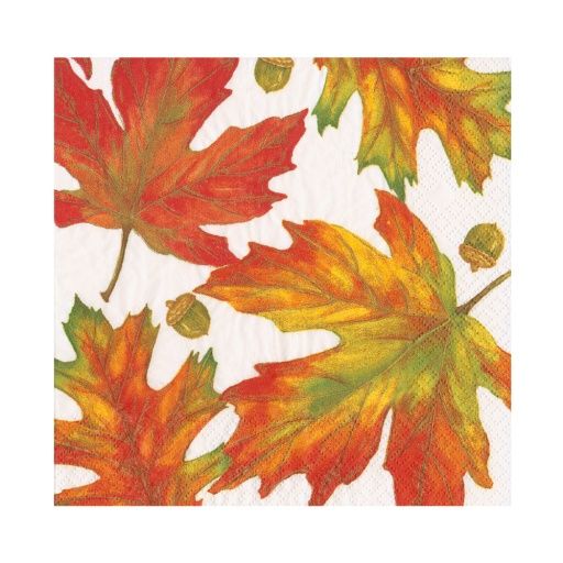 AUTUMN HUES WHITE - NAPKIN LUNCHEON