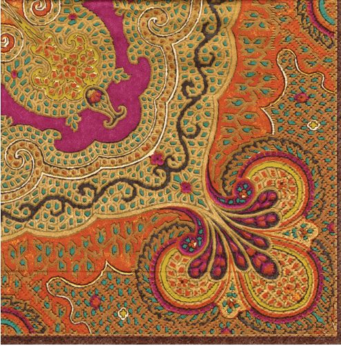 Jaipur-Spice Cocktail Napkins - 20 Per Package