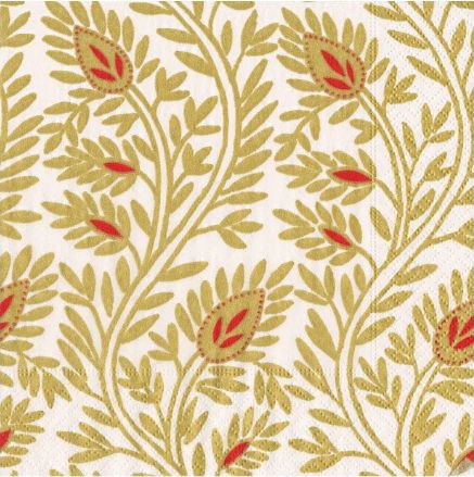 Samsara Gold Cocktail Napkins - 20 Per Package