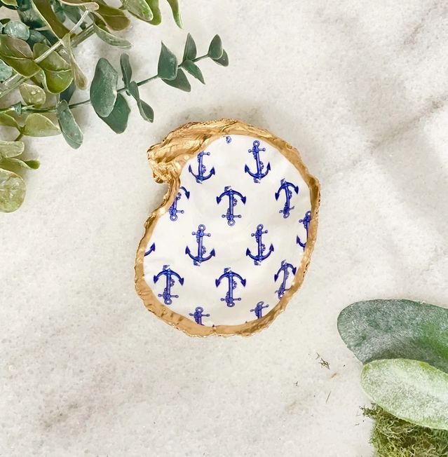 Multi Anchor Oyster Trinket Dish