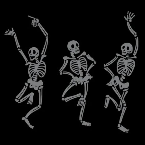 Skeleton Dance Cocktail Napkin - pack of 20