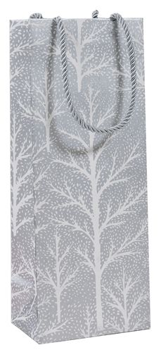 Winter Trees Silver - Bottle Bag