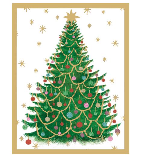 Merry and Bright Foil Enclosures 4 Pack