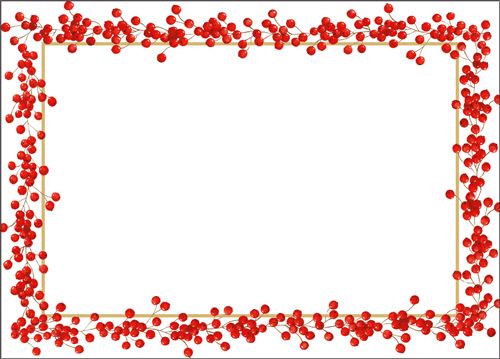 Red Berries Name Labels