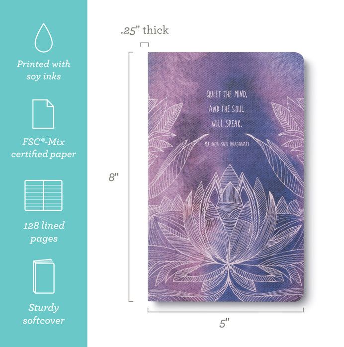 Write Now Journal "Quiet the mind and the soul" Softcover Journal